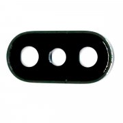 Превью Стекло камеры в сборе с рамкой для Apple iPhone X (черное) — 2