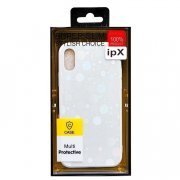 Чехол-накладка для Apple iPhone X (серебро)(0201) — 3