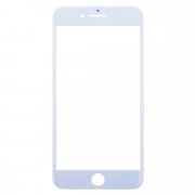 Стекло для Apple iPhone 8 Plus с рамкой и пленкой OCA (белое)