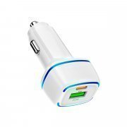 Автомобильное зарядное устройство Borofone BZ14A USB/Type-C (белое)