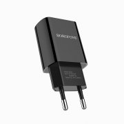 Превью Сетевое зарядное устройство Borofone BA20A Sharp USB с кабелем micro-USB (черное) &mdash; 7