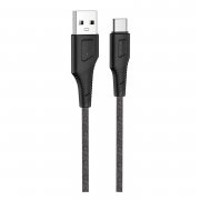 Кабель Hoco X58 Airy silicone (USB - micro-USB) черный — 3