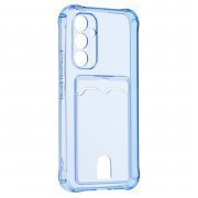 Чехол-накладка - SC276 с картхолдером для Samsung Galaxy A54 (A546F) (синяя) — 2