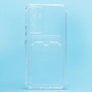 Чехол-накладка - SC276 с картхолдером для Samsung Galaxy A54 (A546F) (прозрачная) — 1