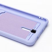 Чехол-накладка - SC304 с картхолдером для Samsung Galaxy A51 4G (A515F) (фиолетовая) — 3