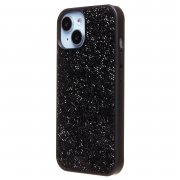 Чехол-накладка - PC071 POSH SHINE для Apple iPhone 15 россыпь кристаллов (226901) (черная) — 2