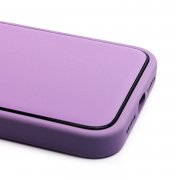 Чехол-накладка - PC084 экокожа для Apple iPhone 11 (фиолетовая) — 3