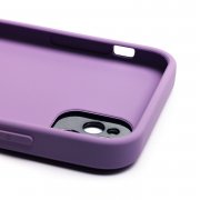 Чехол-накладка - PC084 экокожа для Apple iPhone 11 (фиолетовая) — 2