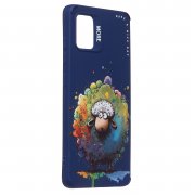 Чехол-накладка - SC335 для Samsung Galaxy A51 4G (A515F) (овечка) (темно-синяя) (227146) — 3