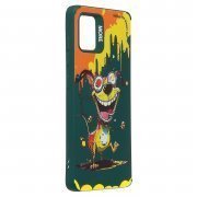 Чехол-накладка - SC335 для Samsung Galaxy A51 4G (A515F) (собака) (темно-зеленая) — 3