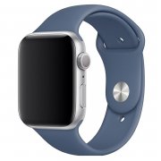 Ремешок ApW Sport Band Apple Watch 41 mm Watch 38 mm силикон на кнопке (S) (темно-синий) — 1