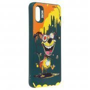 Чехол-накладка - SC335 для Xiaomi Redmi 9A (собака) (темно-зеленый) — 3