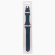 Ремешок - ApW Sport Band для Apple Watch 41mm силикон на кнопке (L) (темно-синий)