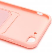Чехол-накладка - SC304 с картхолдером для Apple iPhone 8 Plus (208672) (светло-розовая) — 2
