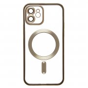 Чехол-накладка SafeMag для Apple iPhone 12 (золотистая) — 1