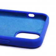 Чехол-накладка Soft Touch для Apple iPhone 12 mini (синяя) — 3