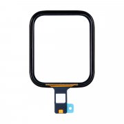 Стекло с тачскрином для Apple Watch SE 44 mm в сборе с OCA пленкой (черное)