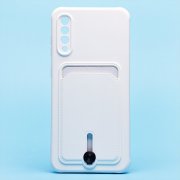 Чехол-накладка с картхолдером для Samsung Galaxy A30s (A307F) (белая) — 1