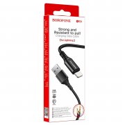 Кабель Borofone BX54 Ultra bright (USB - lightning) 100см 2.4A (черный) — 3