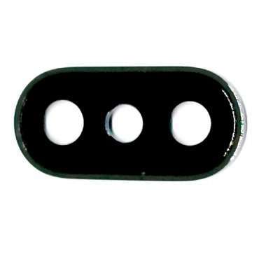 Стекло камеры в сборе с рамкой для Apple iPhone X (черное) — 2