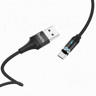 Кабель HOCO U76 магнитный (USB - micro-USB) черный &mdash; 3