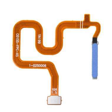 Шлейф для Realme 6 + сканер отпечатка пальца (синий) — 1