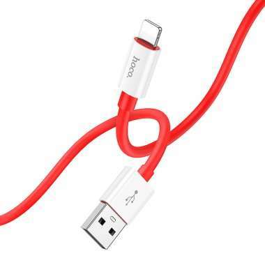 Кабель для Apple Hoco X87 Magic (USB - lightning) (красный) — 1