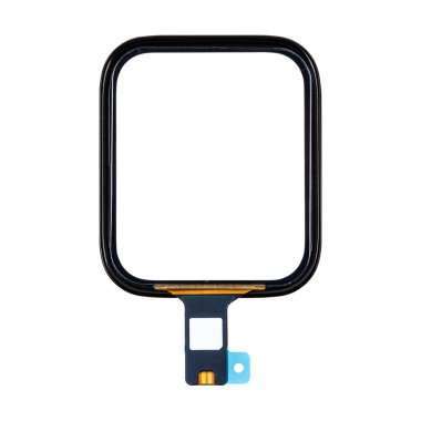 Стекло с тачскрином для Apple Watch SE 44 mm в сборе с OCA пленкой (черное) — 1
